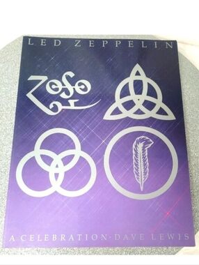 Vintage Led Zeppelin A Celebration 1991 Softcover Book by Dave Lewis Rock Band